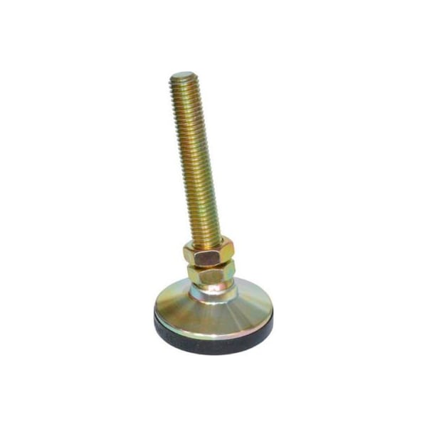 J.W. Winco 11T4SNS SNSM-3-3/4X10-4-ST "Snap-Lock" Non-Skid Leveling Mounts Steel, Threaded Stud
